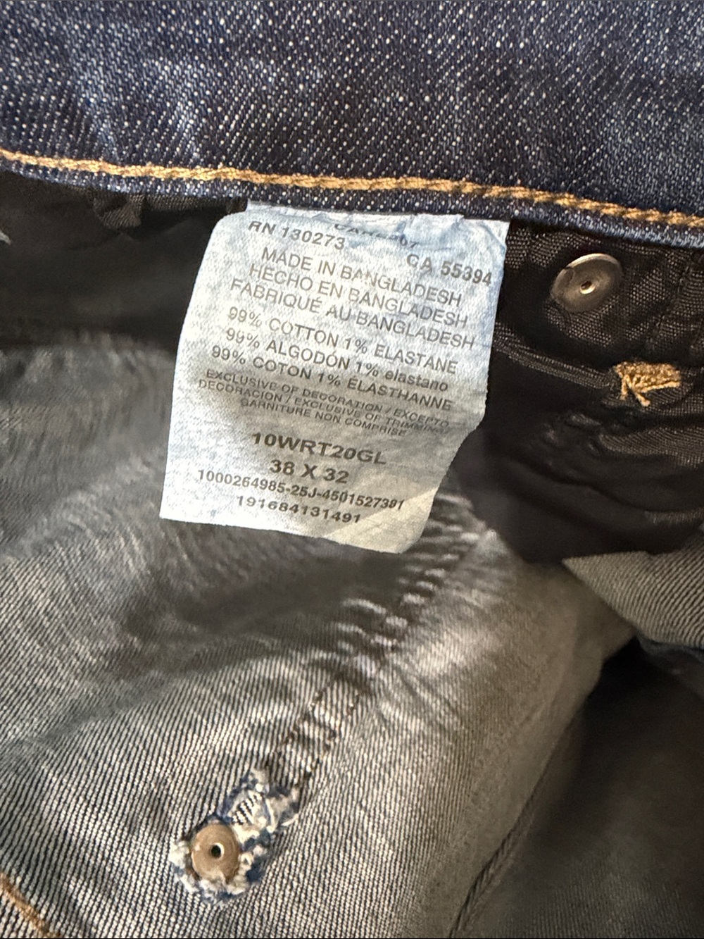 Relaxed Men’s Jeans in Blue Denim 38x32 Boot cut - Picture 6 of 6